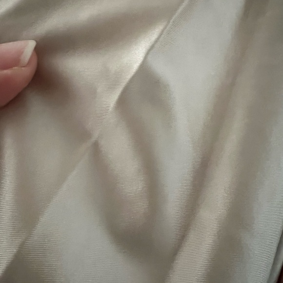 New Express Satin One Shoulder Ruched Maxi Dress - Picture 2 of 8